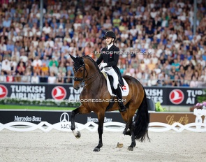 Cathrine Dufour and Mount St. John Freestyle at the 2026 World Championships :: Photo © Astrid Appels