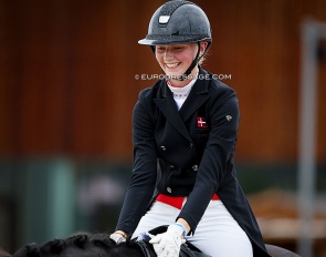 Anna Teibel Raben at the 2024 European Junior Riders Championships :: Photo © Astrid Appels