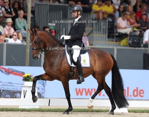 Eric Guardia Martinez and Francesca VH at the 2025 World Young Horse Championships :: Photo © Astrid Appels
