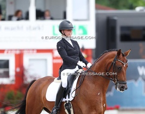 Denisa Valentova and Emory at the 2025 World Young Horse Championships :: Photo © Astrid Appels