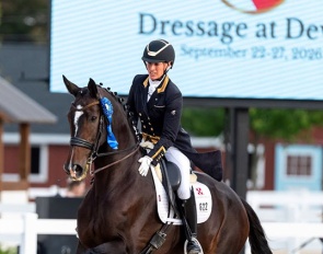 Lauren Chumley and Iquem at the 2026 Dressage at Devon :: Photo © Bethany P