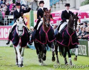 The German team winning the 2000 CDIO Aachen Nations' Cup :: Photo © Mary Phelps