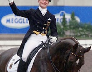Isabell Werth and Gigolo FRH Win the Kur at the 2000 CDIO Aachen :: Photo © Dirk Caremans