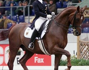 Isabell Werth and Gigolo FRH (by Graditz) at the 2000 CDIO Aachen :: Photo © Dirk Caremans