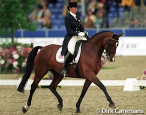 Kathleen Raine and Fidelia at the 2000 CDI Arnheim :: Photo © Dirk Caremans