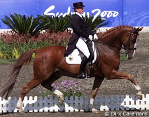 Nadine Capellmann and Farbenfroh at the 2000 Olympic Games :: Photo © Dirk Caremans