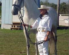 Janne Rumbough and Gaucho III at the 2000 Palm Beach Derby vet inspection :: Photo © Astrid Appels for Phelpsphotos.com