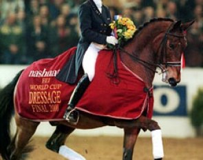 Anky van Grunsven and Bonfire win the 2000 World Cup Finals :: Photo © Dirk Caremans