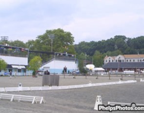 The Devon show grounds on Wednesday, one day before the show