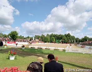 The dressage arena at the 2001 European Championships :: Photo © Dirk Caremans