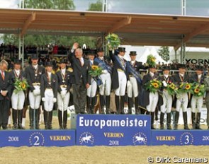 The Team Championship podium