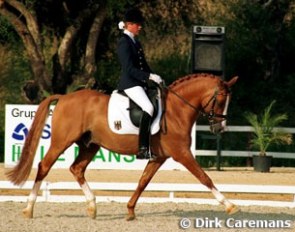 Marion Engelen on her way to individual gold on Dornik B