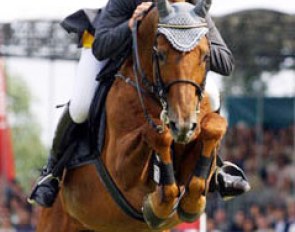 Ludger Beerbaum and Goldfever at the 2002 CSIO Aachen :: Photo © Phelpsphotos.com