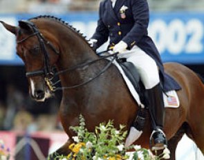 Sue Blinks on Flim Flam at the 2002 World Equestrian Games :: Photo © Phelpsphotos.com