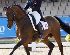 Françoise Cantamessa and Laudatio at the 2002 World Equestrian Games :: Photo © Dirk Caremans