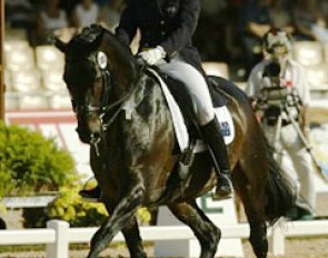 Ricky MacMillan and Crisp at the 2002 World Equestrian Games :: Photo © Dirk Caremans