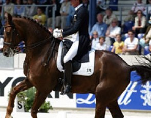 Ulla Salzgeber and Rusty at the 2003 CDIO Aachen :: Photo © Mary Phelps