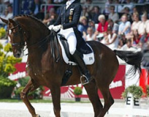 Ulla Salzgeber and Rusty, 2003 Aachen Grand Champions :: Photo © Mary Phelps