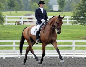 Ed Borresen and Beemer at the 2003 U.S. Young Horse Championships in Allentown :: Photo © Sue Stickle