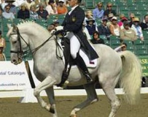 Alexandra Korelova and Balagur at the 2003 European Championships in Hickstead