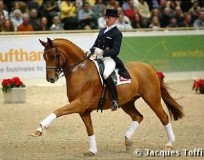 Holga Finken and Wanesco at the 2003 CDI Frankfurt :: Photo © Jacques Toffi