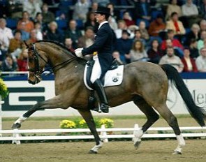 Martin Schaudt on Loesdau's Loriot :: Photo © Baumann