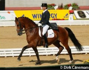 Tineke Bartels and Luxaflex at the 2003 CDI Verden :: Photo © Dirk Caremans