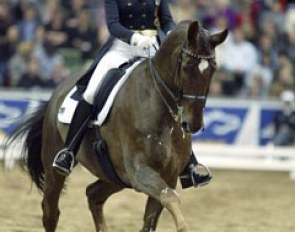 Ulla Salzgeber and Rusty at the 2003 World Cup Finals :: Photo © Dirk Caremans