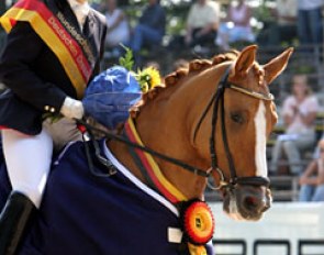 Helena Camp and Dornika win the 2004 Bundeschampionate :: Photo © Astrid Appels