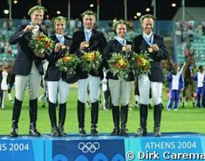 The German eventing team at the 2004 Olympic Games :: Photo © Dirk Caremans