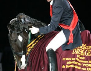 Anky van Grunsven and Salinero win the 2004 World Cup Finals in Dusseldorf :: Photo © Astrid Appels