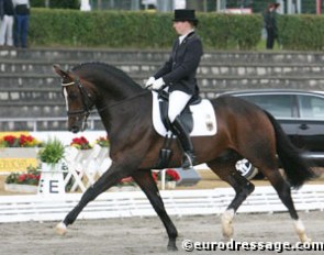 Susan Draper and Baroncelli at the 2004 World Young Horse Championships :: Photo © Astrid Appels