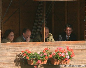 The selectors of the horses to represent Belgium at the 2005 World Young Horse Championships: Mariette Withages, Freddy Leyman and Jacques van Daele