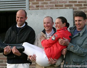 The Belgian riders for the 2005 WCYH: Nick van Laer, Jeroen Devroe, Vicky Smits, Ludo Verbraeken :: Photo © Astrid Appels