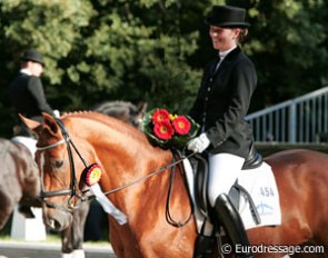 Reserve Bundeschampions Isabel Bache on Funny Girl