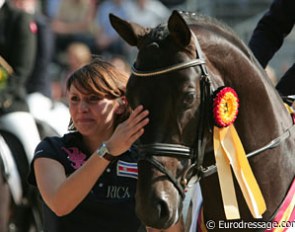 Kaiserdom with his owner Mrs Scharf