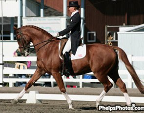 Katherine Bateson-Chandler and FBW Kennedy at the 2005 Dressage at Devon CDI