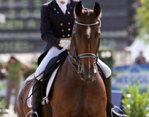 Constance Menard on Lianca at the 2005 European Championships :: Photo © Astrid Appels