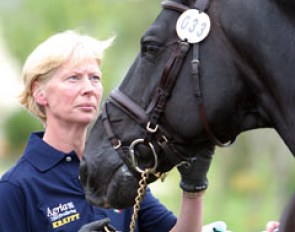 Louise Nathhorst and Guinness at the 2005 European Championships in Hagen