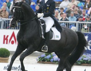 Nathhorst and Guinness at the 2005 European Championships in Hagen. Sweden won team bronze