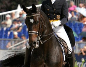 Tinne Vilhelmson and Just Mickey at the 2005 European Championships :: Photo © Astrid Appels
