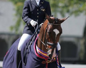 Susan Dutta and Currency DC win the 2005 U.S. Young Horse Championships :: Photo © Mary Phelps