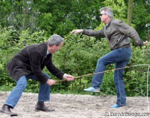 Walk like an Egyptian or a new style of piaffe training?