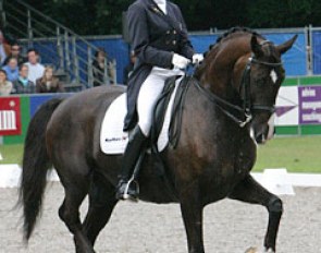 Anky van Grunsven and Salinero at the 2005 Dutch Dressage Championships