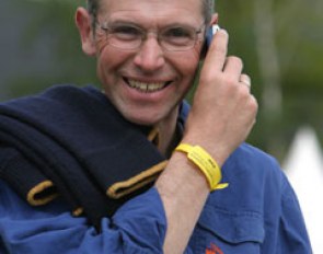 David Trott, chair of selectors for the British Equestrian Federation. He was keeping his eye peeled in Saumur searching for the right riders for the British Team at the 2005 European Championships