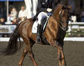 Maria Eilberg competed three horses at the Nationals. Aboard Don Perry she scored 70.55% in the Prix St Georges and placed second