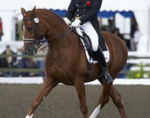 Former British National Champion Peter Storr landed a fifth place in the Grand Prix. On Gambrinus, he scored 68.75%