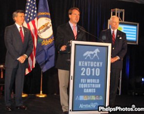 USEF President David O'Connor Promotes the 2010 World Equestrian Games :: Photo © Mary Phelps
