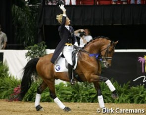 Edward Gal and Lingh win the opening Grand Prix at the 2005 World Cup Finals :: Photo © Dirk Caremans