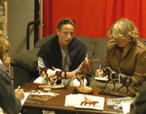 Isabell Werth explaining her withdrawal to German journalist Gabriele Pochammer